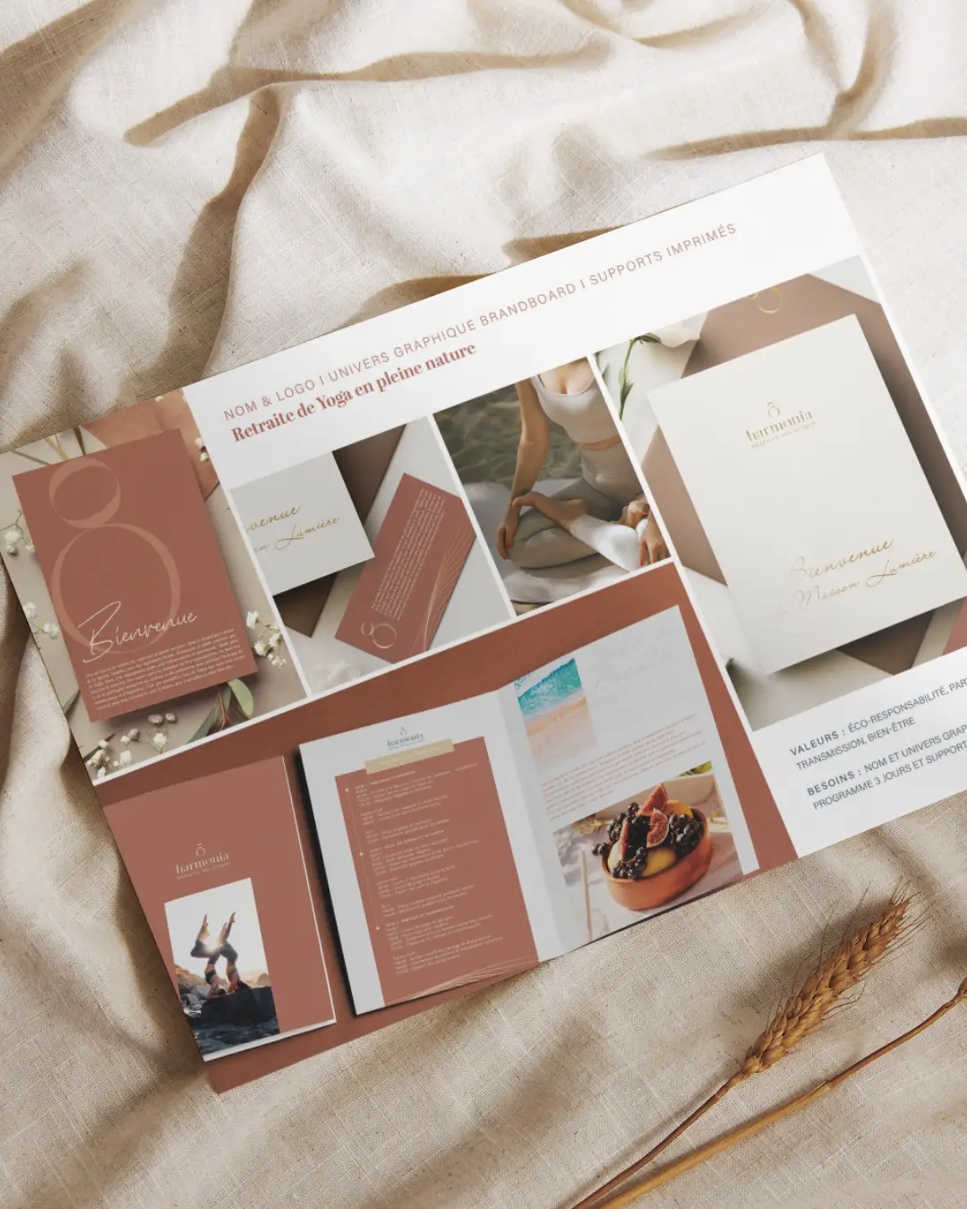 Supports imprimés Retraite de yoga